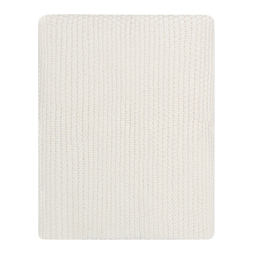 Ivory Knitted Throw