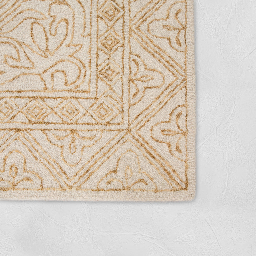 The Burnt Orange Andrea Tufted Wool Rug