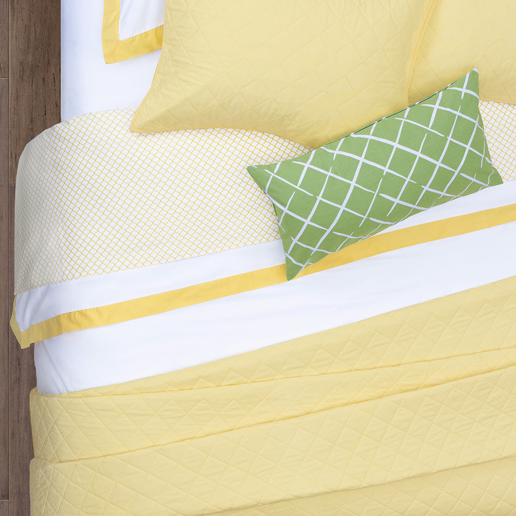 The Green Diamonds Throw Pillow
