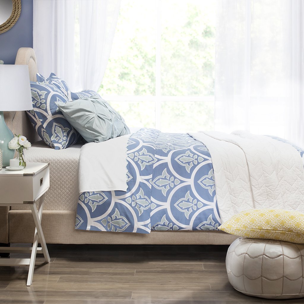 Blue Clementina Sham Pair