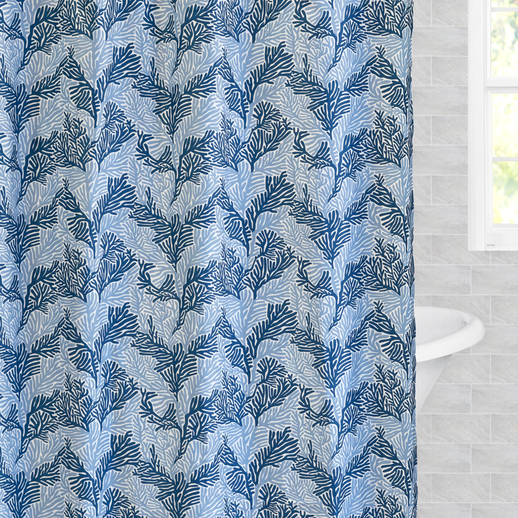 The Blue Marin Shower Curtain