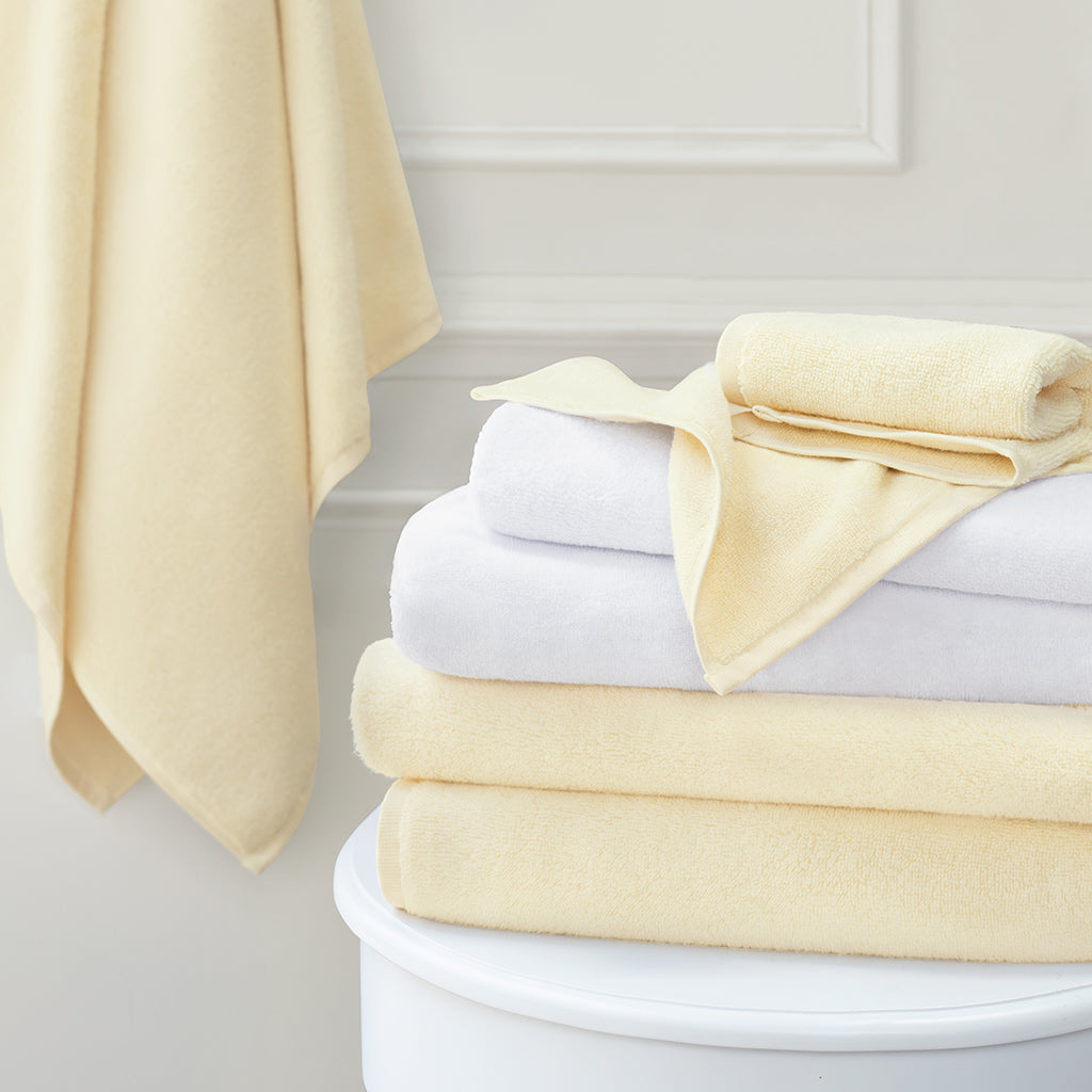Plush Buttercup Yellow Towel Spa Bundle (2 Wash + 2 Hand + 4 Bath Towels)