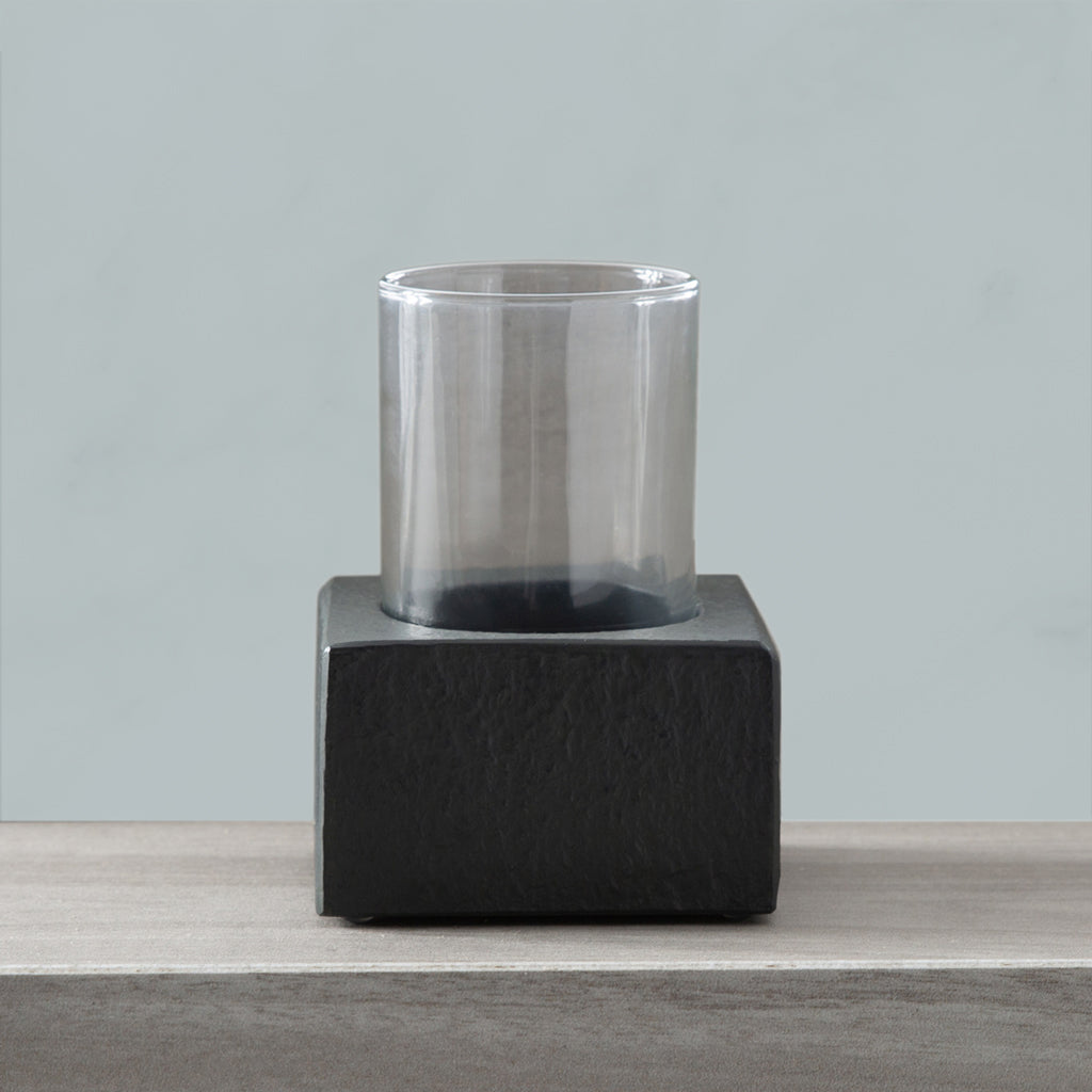 Charcoal Slate Resin Bath Accessories, Tumbler