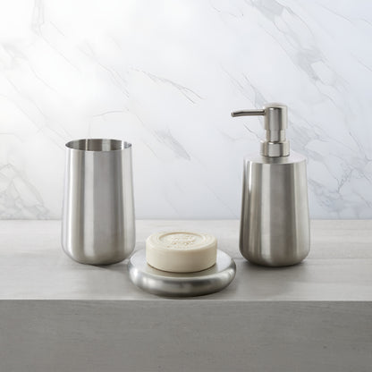 The Classic Brushed Stainless Steel Bath Accessories