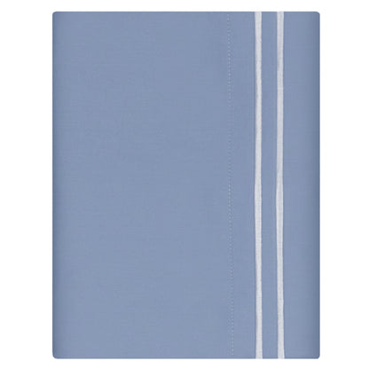 Coastal Blue 400 Thread Count Embroidered Lines Pillowcase Pair