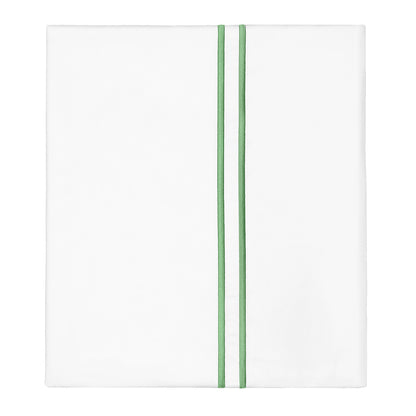 Palm Green Lines Embroidered Pillowcase Pair