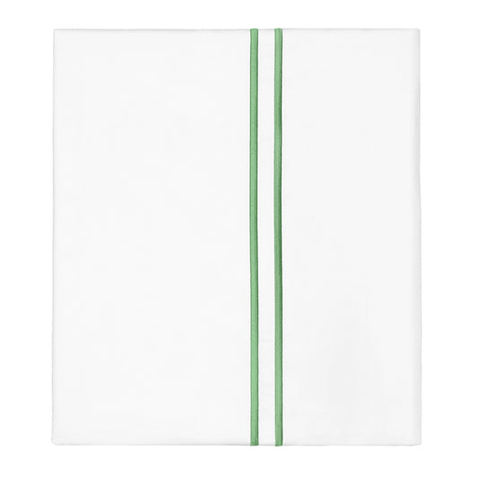 Palm Green Lines Embroidered Pillowcase Pair