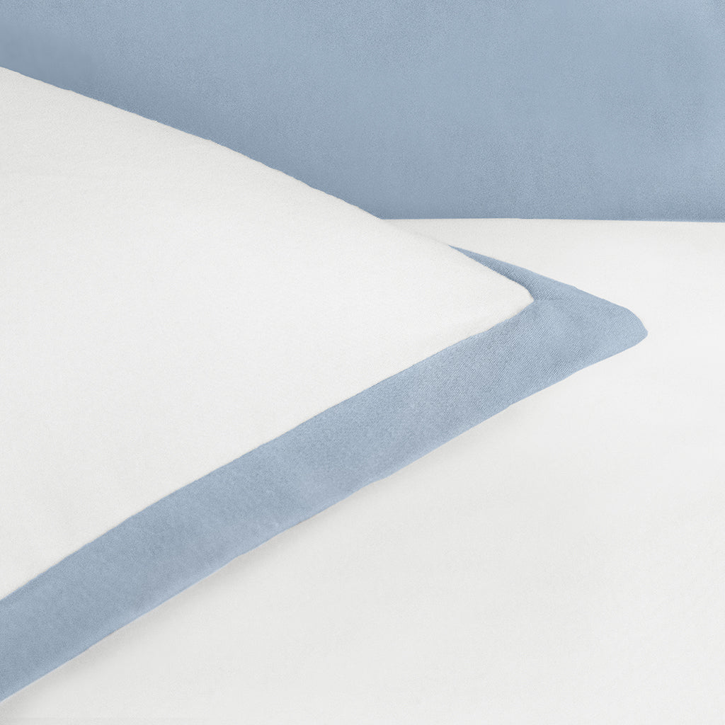 French Blue Quinn Flannel Duvet Cover