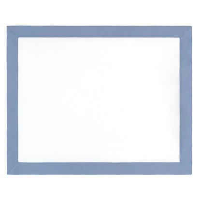 Coastal Blue Linden Border Sham Pair