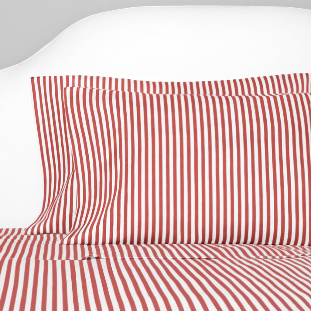 Red Striped Flat Sheet