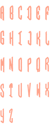 Image of all the letters in Circle