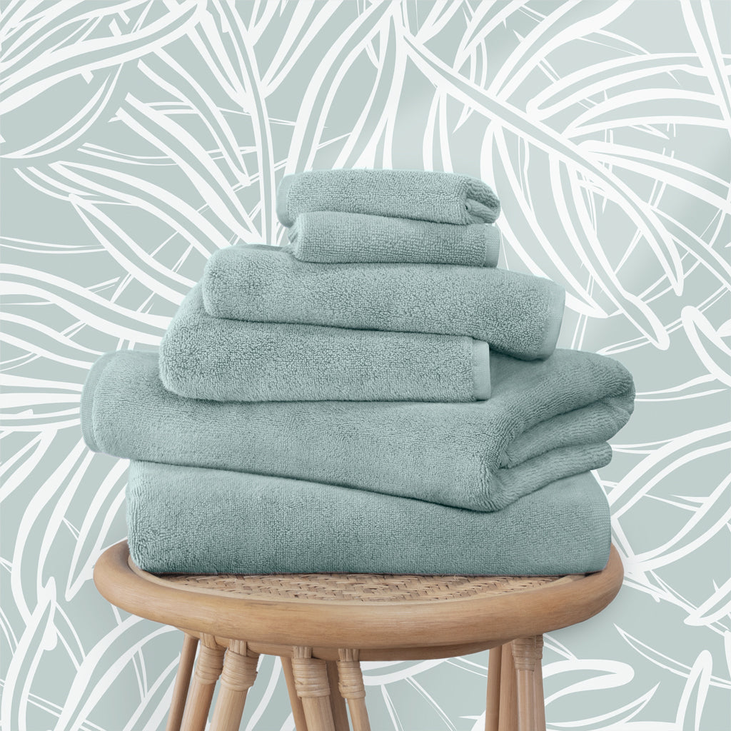 Sea Green Towel Essentials Bundle (2 Wash + 2 Hand + 2 Bath Towels)