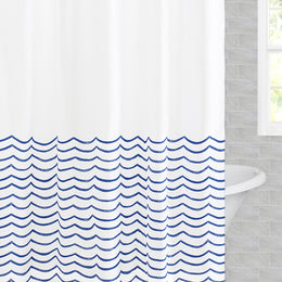 The Sea Waves Shower Curtain