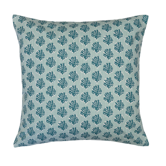 The Seafoam Marine Reef Square Throw Pillow
