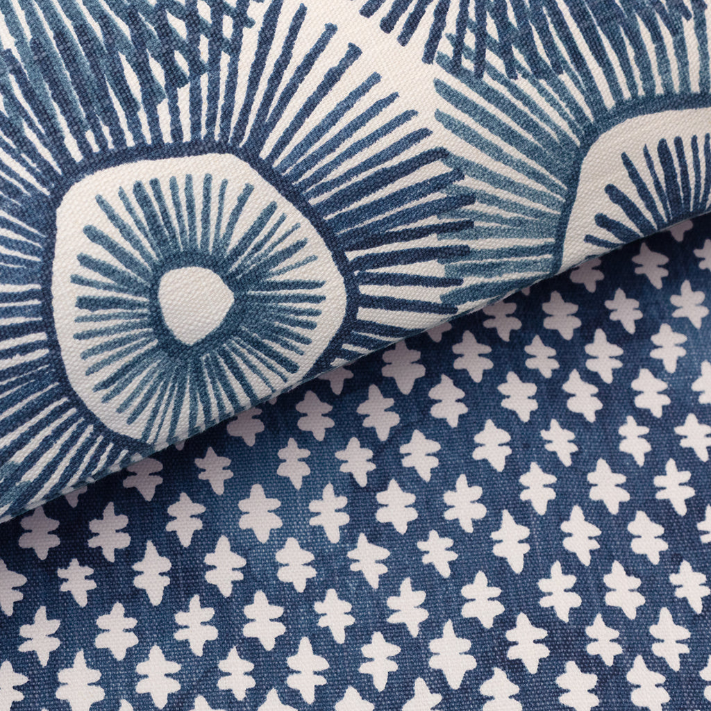 The Navy Sprig Extra Long Lumbar Throw Pillow