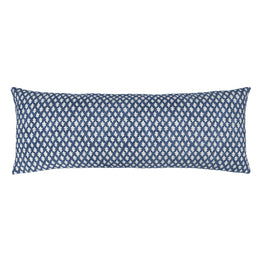The Navy Sprig Extra Long Lumbar Throw Pillow