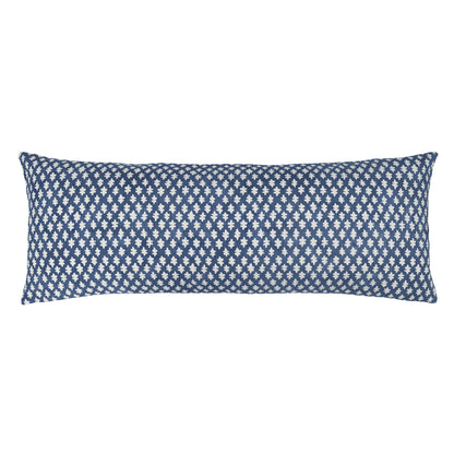 The Navy Sprig Extra Long Lumbar Throw Pillow