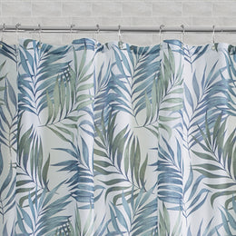 The Caribbean Palm Shower Curtain