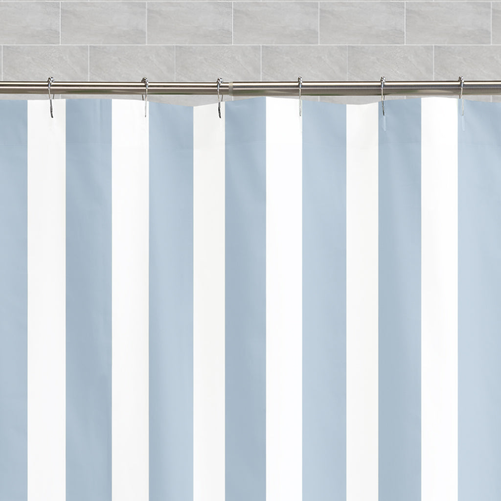 The French Blue Sailor Striped Shower Curtain