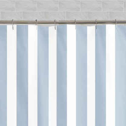 The French Blue Sailor Striped Shower Curtain
