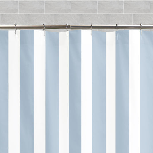 The French Blue Sailor Striped Shower Curtain