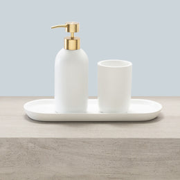 The Gold Luna Resin Bath Accessories