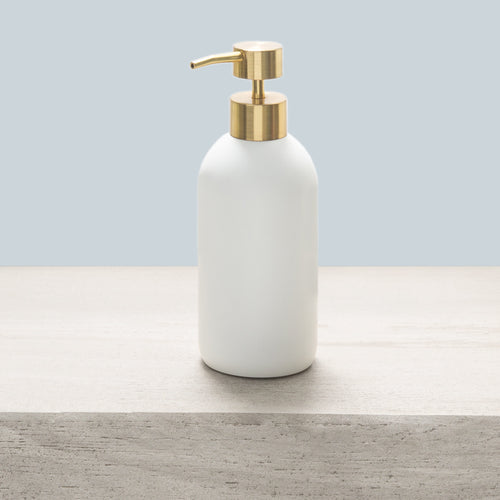 Gold Luna Resin Bath Accessories, Soap/Lotion Pump