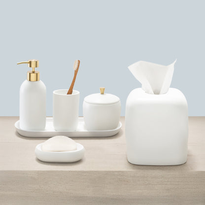 The Gold Luna Resin Bath Accessories