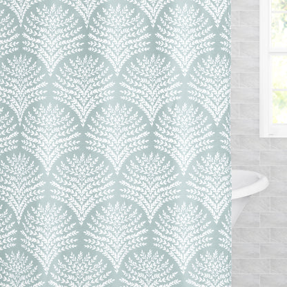 The Green Avalon Shower Curtain
