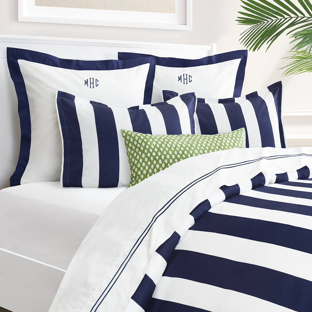 Navy Blue Harbor Duvet Cover