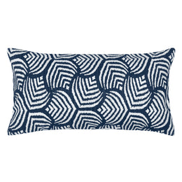 The Navy Modern Shells Throw Pillow