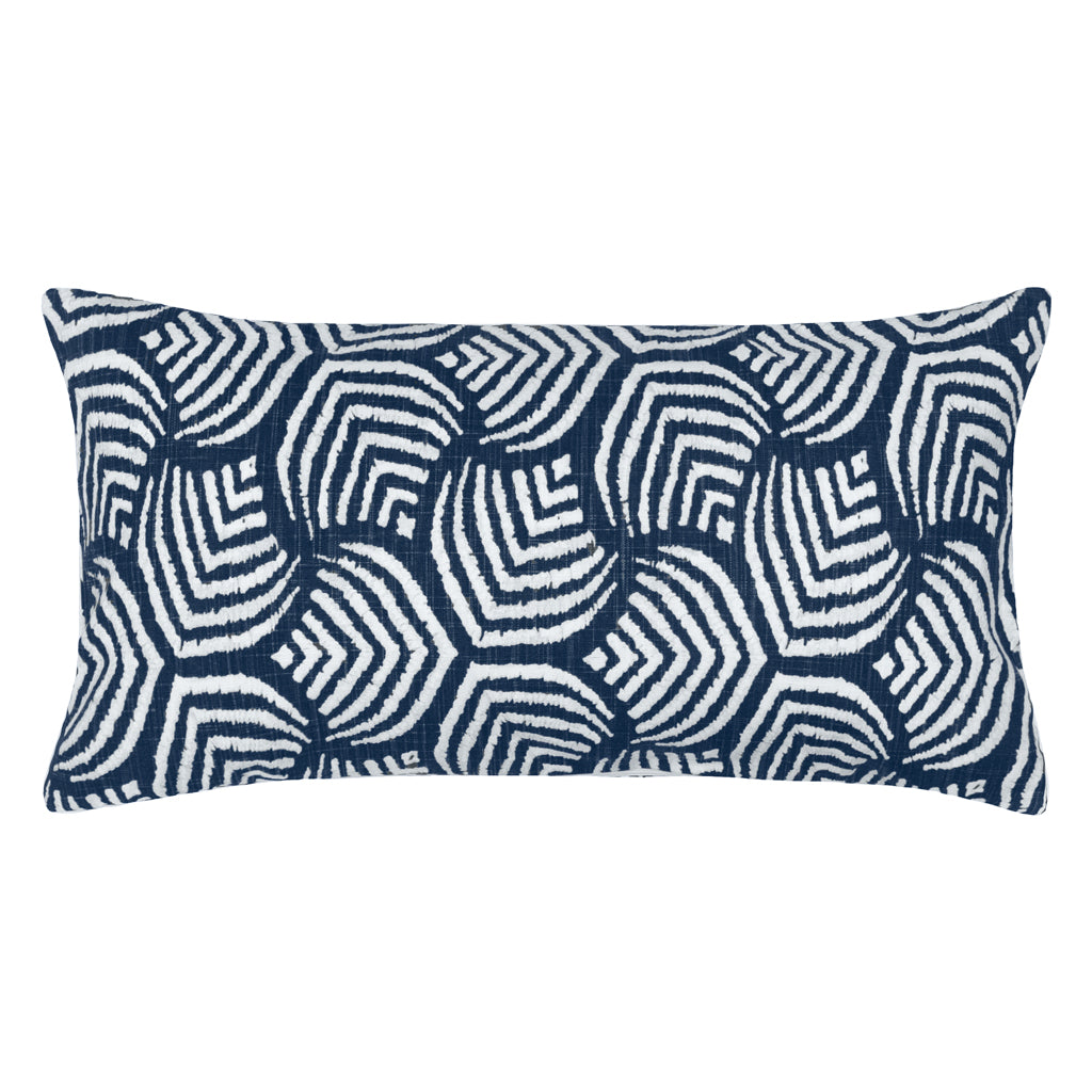 The Navy Modern Shells Throw Pillow