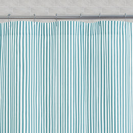 The Turquoise Lines Shower Curtain