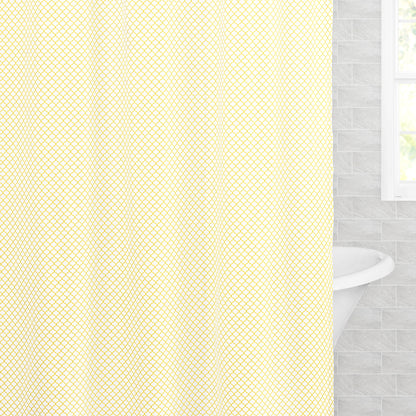 Yellow Cloud Shower Curtain