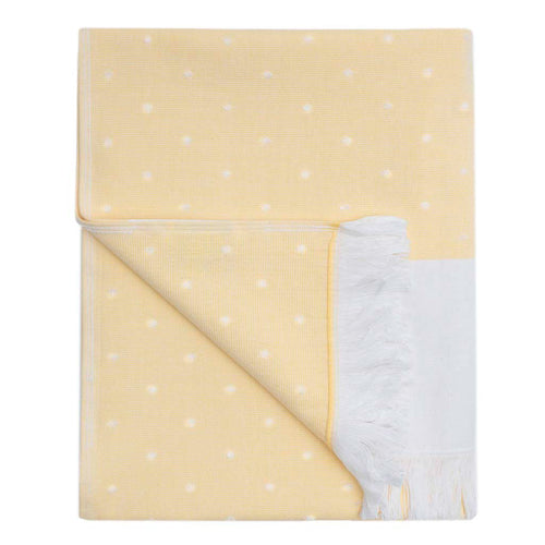 Yellow Dot Fouta Towel Spa Bundle (2 Wash + 2 Hand + 4 Bath Towels)