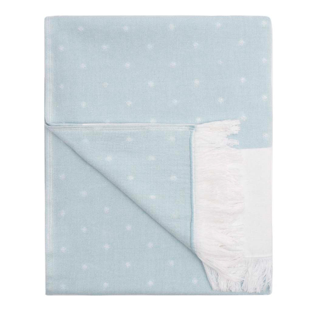 Blue Dot Fouta Towel Essentials Bundle (2 Wash + 2 Hand + 2 Bath Towels)
