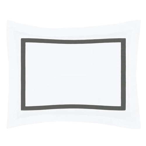 Bella Grey Framed Percale Sham