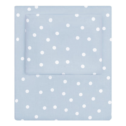 French Blue Polka Dots Fitted Sheet