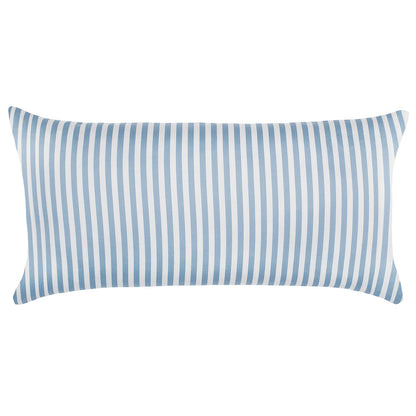 The French Blue Striped Throw Pillow