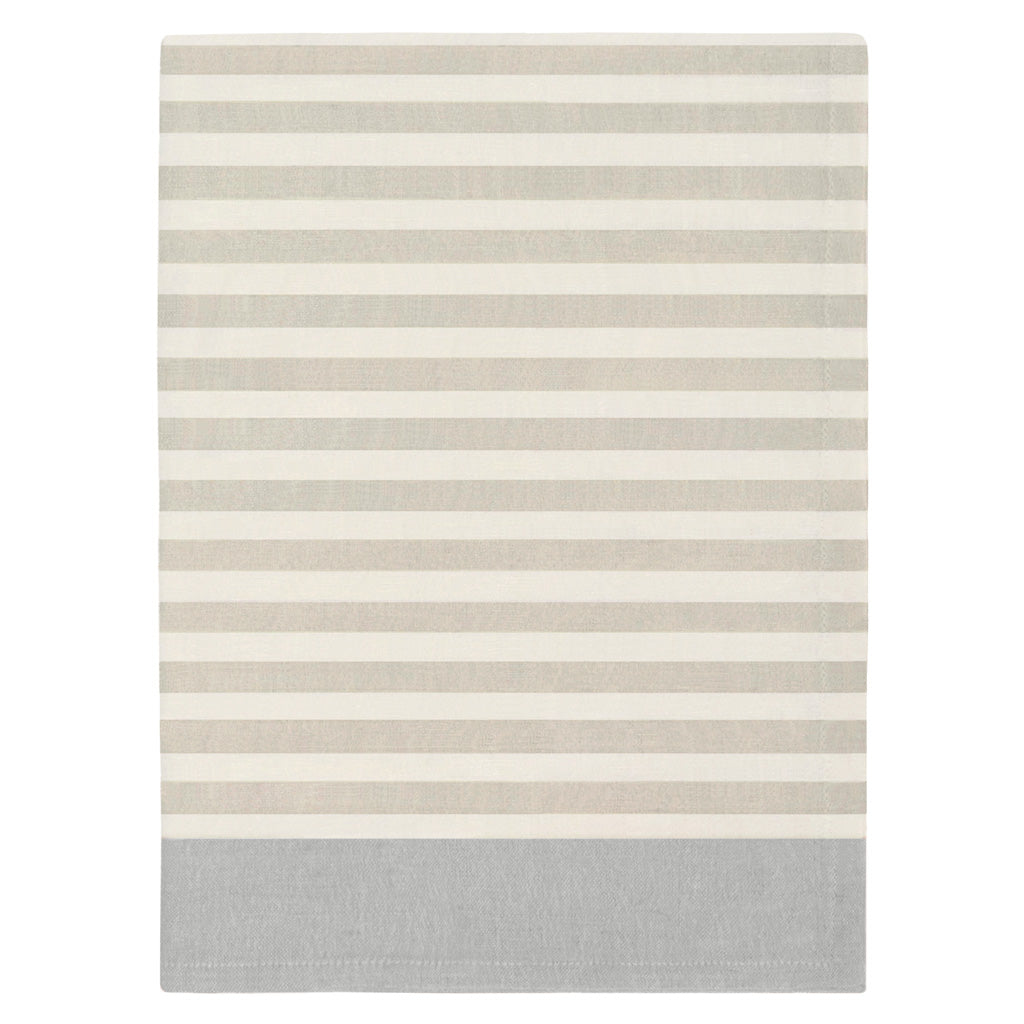 The Border Stripe Beige and Grey Tea TowelÂ Â 