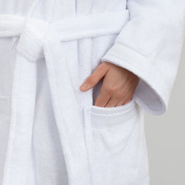 The White Plush Cotton Bathrobe