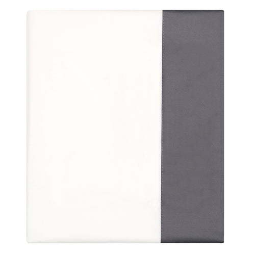 Charcoal Grey Border Flat Sheet
