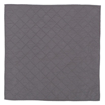Charcoal Grey Diamond Quilt Euro Sham