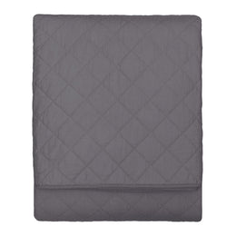 The Diamond Charcoal Grey Quilt & Sham