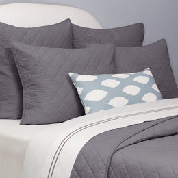 The Dusk Blue and White Raindrop Pillow