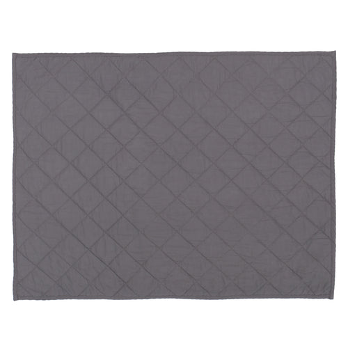 Charcoal Grey Diamond Quilt Sham Pair