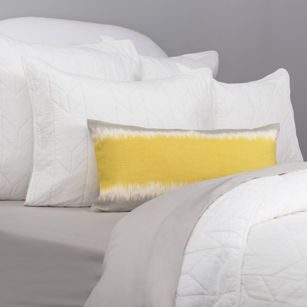 The Chevron Soft White Quilt & Sham