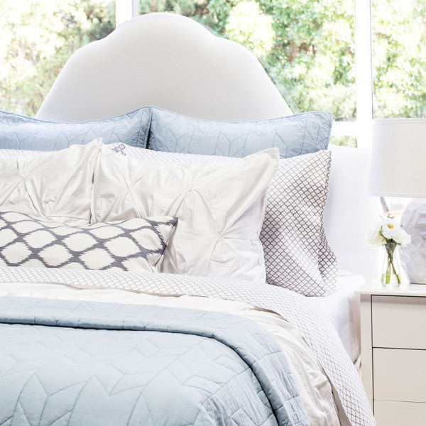 The Chevron Light Blue Quilt & Sham