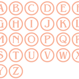 Monogram Font - Stamp
