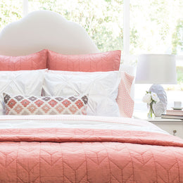 The Chevron Coral Quilt & Sham